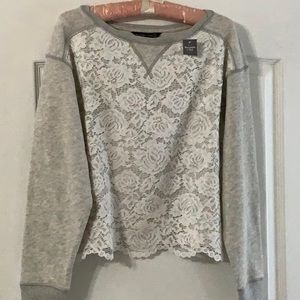 Abercrombie Lace Sweatshirt